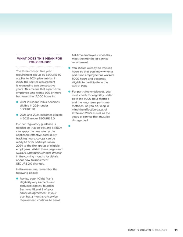 Benefits Bulletin | NRECA - Page 11